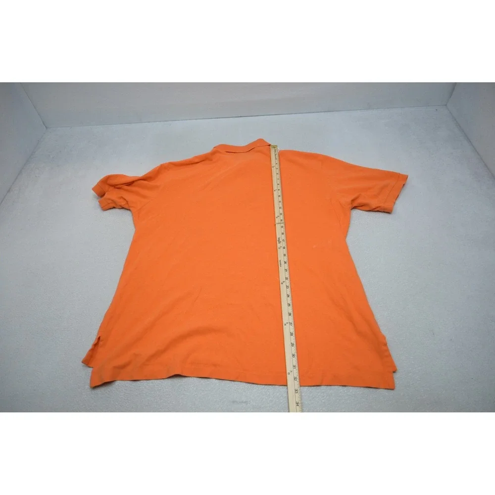Polo Ralph Lauren Polo Shirt Mens 2XLT Orange Green Pony Logo Excellent